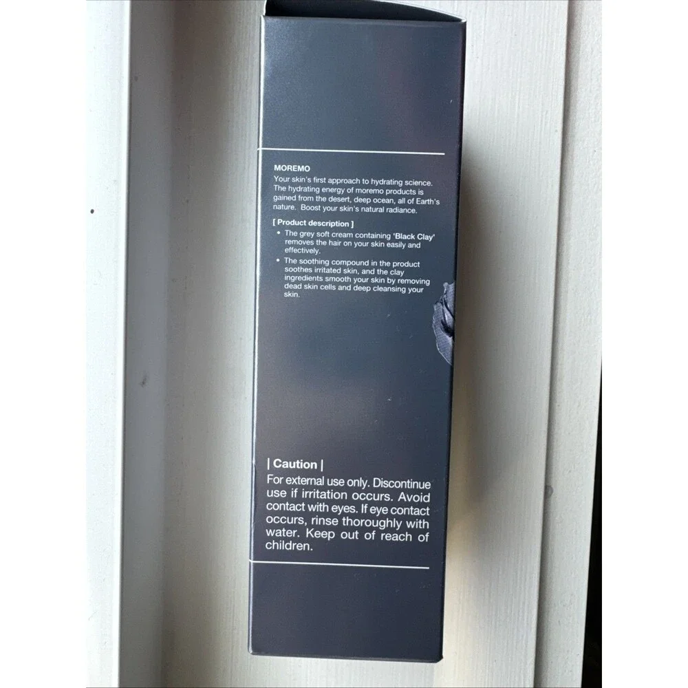 Moremo Black Clay Hair Removal Cream B - 100g / 3.52 oz - new sealed with box